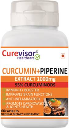 Curevisor Curcumin + Piperine Extract-1000mg Capsule