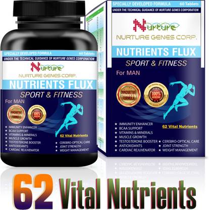 nurture genes Nutrients Flux Multivitamins with BCAA, Immunity Boosters & Growth Catalysts