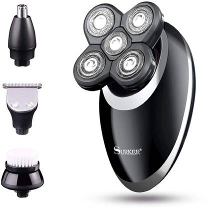 Surker Bald Head Shaver, Beard Trimmer, Grooming Kit, Trimmer for Hair Cutting Grooming Kit 480 min  Runtime 4 Length Settings
