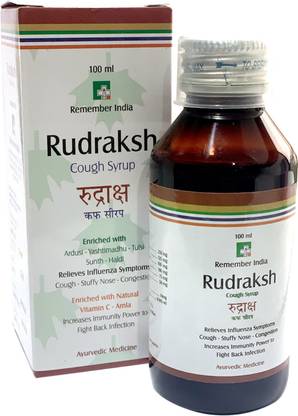 RUDRAKSH Ayurvedic Cough Syrup (100 ml, Pack of 4)