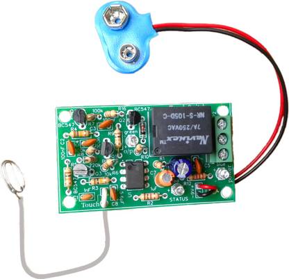 GYM Touch Sensor Switch Circuit for school/College Projects | Single wire Touch Switch with Sensitivity Control and Output Relay Module Kit Educational Electronic Hobby Kit