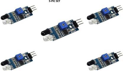 gyzmofreakz IR Infrared Sensor Module Reflective Photoelectric Light Intensity DIY Kit for Arduino UNO (Pack of 5 pcs) Security Circuit and Sanitizer Spray Machine Motion Detector Security Circuit and Motion Detector Electronic Hobby Kit Security Circuit and Motion Detector Electronic Hobby Kit