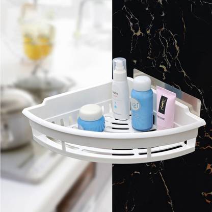 KidsCity.In Cup Kitchen Rack Plastic Magic Sticker Multipurpose Corner Rack