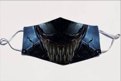 Porwal's Porwal’s Venom Teeth scary printed face mask Venom Teeth scary printed face mask Washable Cloth Mask