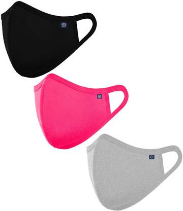 OCEAN RACE Cotton Anti Pollution 3 Layer Reusable Face Mask-Color-Multi Color-Pack of 3 OCR-MASK-COMB-P_3 Cloth Mask With Melt Blown Fabric Layer