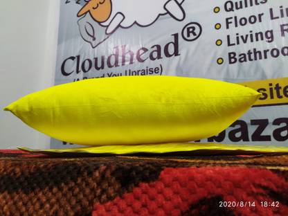 CLOUDHEAD Microfibre Solid Sleeping Pillow Pack of 2