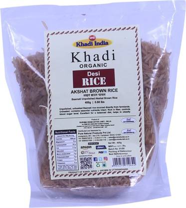Khadi Food Akshat Brown Basmati Rice (Small Grain)