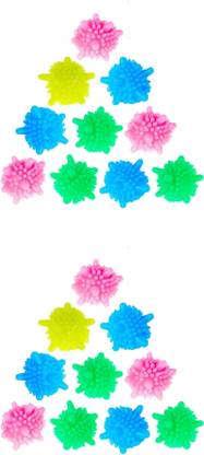 Newvent Soft Silicone Laundry Washing Machine Ball For Wash/Dry Clothes 20 Pcs Detergent Bar