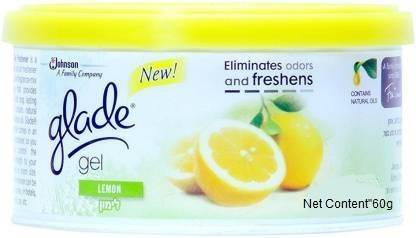 GLADE Lemon Gel Air Freshener Gel, Refreshes Home for Up to 45 Days, Lemon Fresh