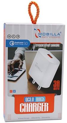 Mobilla 3 A Wall Charger for Mobile with Detachable Cable