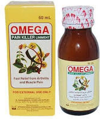 OMEGA Pain killer Liniment Oil [60ml] Imported Liquid