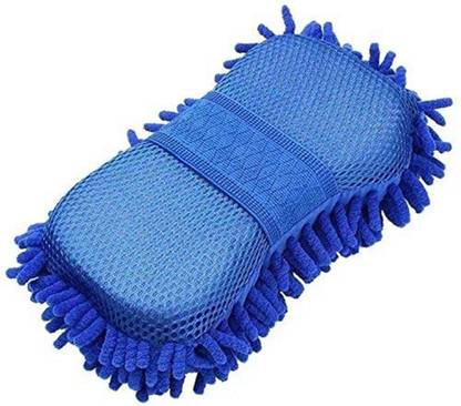 Kliznil Kliznil Microfiber Car Wash Sponge with Built in Hand-Strap Wet and Dry Duster