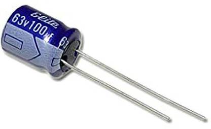 jivith 100uF, 63V 10mm Radial Aluminium Electrolytic Capacitor Electronic Components Electronic Hobby Kit