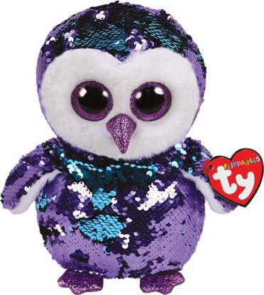TY Toys Moonlight - Owl Flippables Medium Beanie Boo  - 15 cm