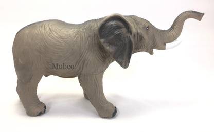 Mubco Elephant Rubber Stuffed Wild Animal | elephant sound | 27 Cm  - 10 mm