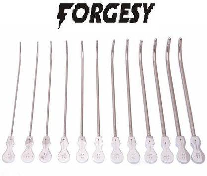 Forgesy Clutton Urethral Sound 10" Set Of 10 Utility Forceps