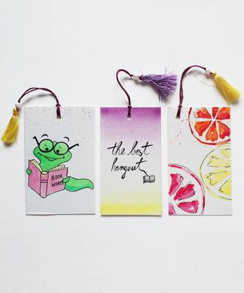 Lazy Crafts Hand Painted Cartoon Character Paperback Bookmark