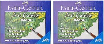 FABER-CASTELL faber castell Cotton Acid Free Board Canvas (Set of 2)