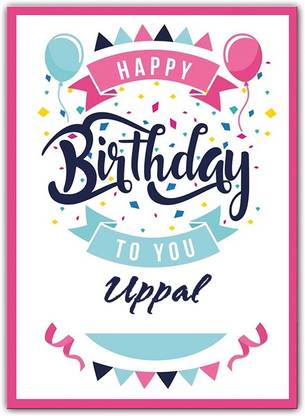 Midas Craft Happy Birthday Uppal ….13 Gift Birthday Quote Greeting Card