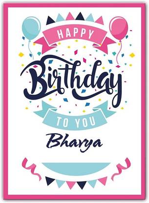 Midas Craft Happy Birthday Bhavya ….13 Gift Birthday Quote Greeting Card