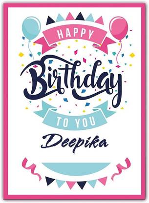 Midas Craft Happy Birthday Deepika ….13 Gift Birthday Quote Greeting Card