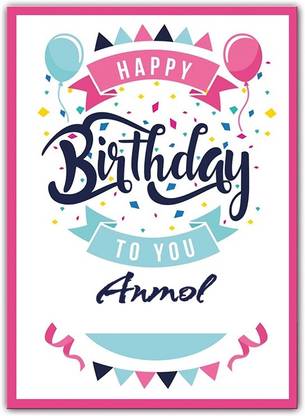 Midas Craft Happy Birthday Anmol ….13 Gift Birthday Quote Greeting Card