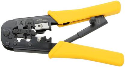 FLUKE RJ45 FLUKE RJ45 CRIMPING TOOL MODULAR CRIMPER Manual Crimper