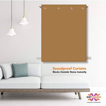 MMT Acoustix 150 cm (5 ft) Polyester Window Curtain Single Curtain
