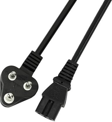 RHONNIUM Power Cord 2.5 A 1.5 m XIX - 3 pin Laptop Computer/Video Games/Notebooks/Printers/LCD/Smps Lack TFT CRT Monitors Charger Power Cable Cord