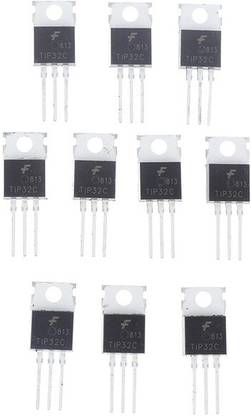 Stookin TIP32C Transistor Darlington Tube Inline TO-220 Voltage Regulator (10 Pcs) Electronic Components Electronic Hobby Kit