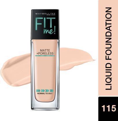 MAYBELLINE NEW YORK Fit Me Matte+Poreless Liquid 115 Color With Pump Foundation