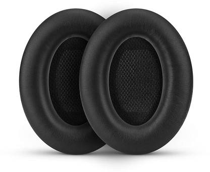 BRAINWAVZ Earpads for Bose QC15 QuietComfort 15 Headphone, Premium Faux Leather & Memory Foam, Upgrade Over Stock Ear Pads, Black Over The Ear Headphone Cushion
