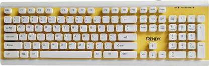 Trendy WK AIGO- water resistant wired keyboard Wired USB Standard Desktop Keyboard Compatible with Desktop, Laptop, Mac