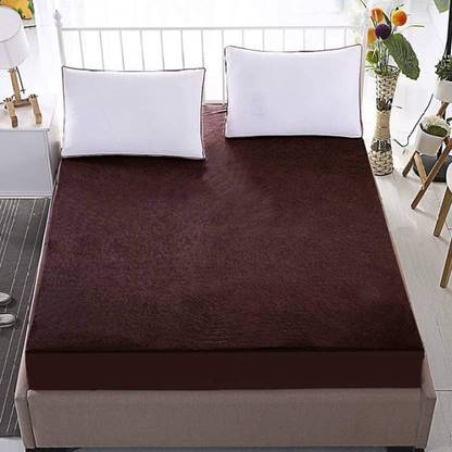 Magixy Single Size Fitted Terry Cotton Breathable, Stretchable, Waterproof Mattress Cover
