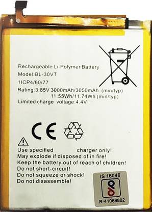 SROCK Mobile Battery For  Tecno BL-30VT Tecno Camon SKY2 IN1 Pro / Tecno i5