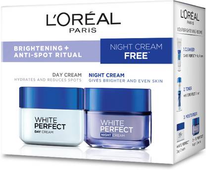 L'Oréal Paris White Perfect Day Cream + White Perfect Night Cream FREE