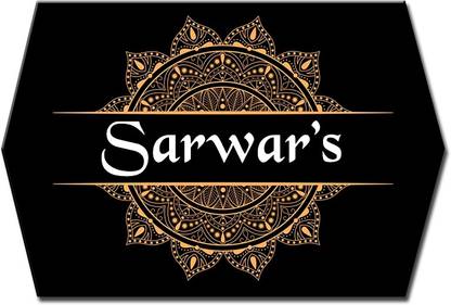 Midas Craft Polypropylene Artistic Design Name Plate