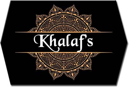 Midas Craft Polypropylene Artistic Design Name Plate