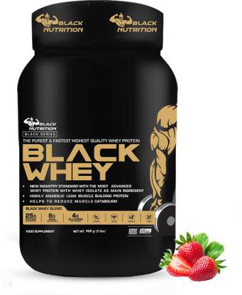 Black Nutrition Black Whey Increase Strength,Muscle Mass ,Feel Fuller Stomatch & Lower Cholesterol Whey Protein