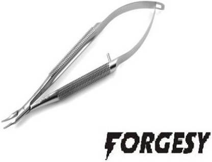 Forgesy MICRO SURGERY NEEDLE HOLDER WITH LOCK 7" CURVED Needle Holders
