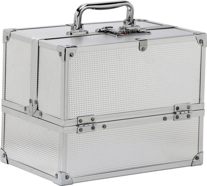 makeup box silver