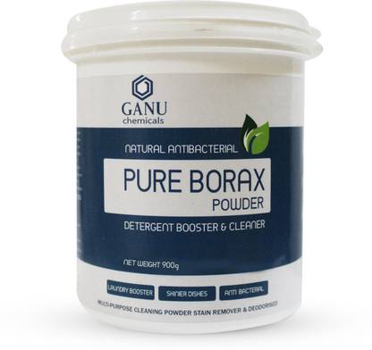 GANU Borax powder 100% pure with whitening & cleaning powder ( 900G ) multi-purpose cleaner for home and make slime for kids