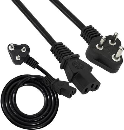 RHONNIUM Power Cord 1.5 m VIXI - Power Cable for Desktop/Printer/Scanner 1.5 Mtr 3 Pin to IEC Connector