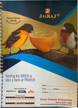 JairaJ upsc practice notebook A4 Notebook unrulled 350 Pages