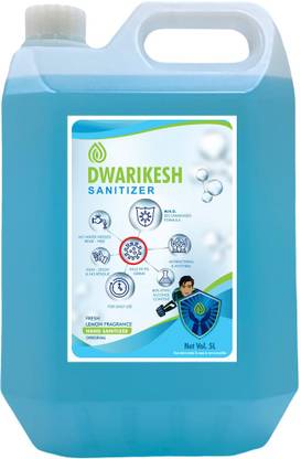Dwarikesh 80% Alcohol  5L Hand Sanitizer Can