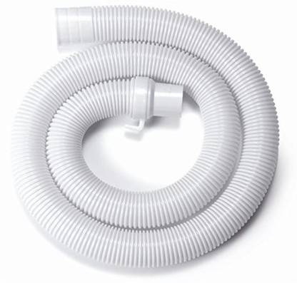 Renon 1.5 Meter Washing machine Outlet pipe Corrugated Plastic Outlet/Drain/Extension Hose Suitable for All Fully/Semi Automatic Washing Machines Outlet (Length: 1.5 Meter, White) Hose Pipe