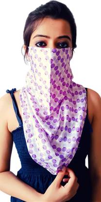 1nock 3 Layered Face Mask, Scarves, Wrap - Designed by 1Nock (Pack of 1) D-0004 Washable, Reusable Cloth Mask