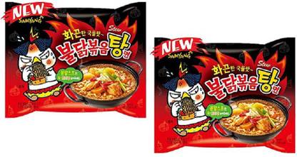 Samyang Stew Type Fire Chicken Buldak-145g (Pack of 2) (Imported) Instant Noodles Non-vegetarian