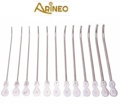 ARINEO Clutton Urethral Sound 10" Set Of 10 Utility Forceps