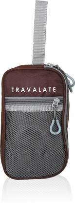 Travalate Multipurpose 3 compartment Travel Makeup Kit Pouch Medicine Organizer Bag Case Storage Pouch Handbag Travel Toiletry Kit